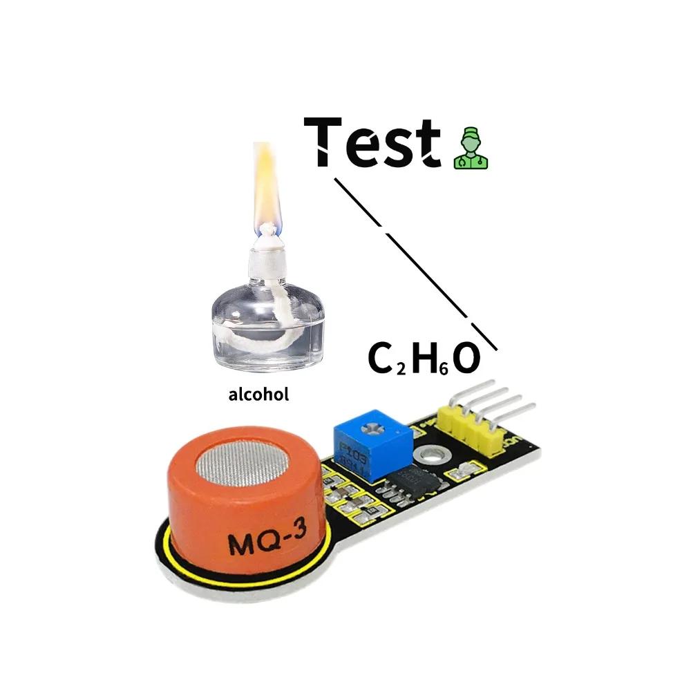 Keyestudio MQ-3 датчик этанола алкоголя модуль обнаружения для Arduino