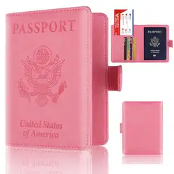 Модные дорожные сумки для хранения из искусственной кожи Пряжка паспорт анти-Магнитная сумка для хранения обложка паспорта кошелек