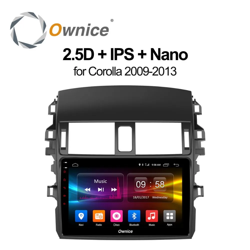 Ownice C500 + 9 &quotAndroid 8 1 для Toyota Corolla 2 Гб RAM автомобильный dvd плеер GPS карта WIFI 4G LTE
