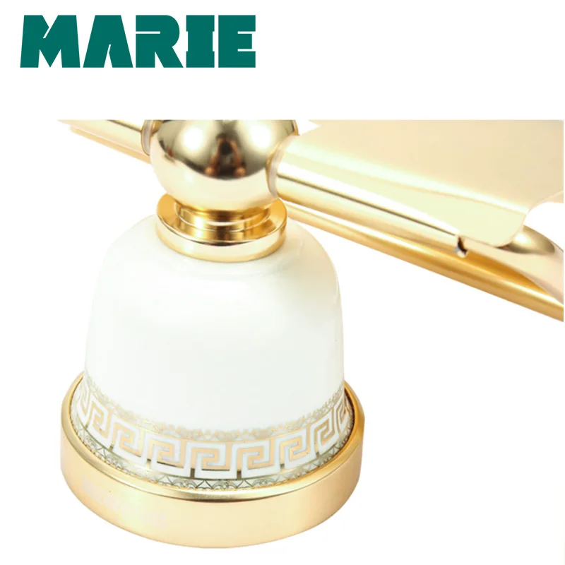 Gold Toilet Paper Holder Roll Holder Tissue Holder aluminum Bathroom Accessories Products Paper Hanger