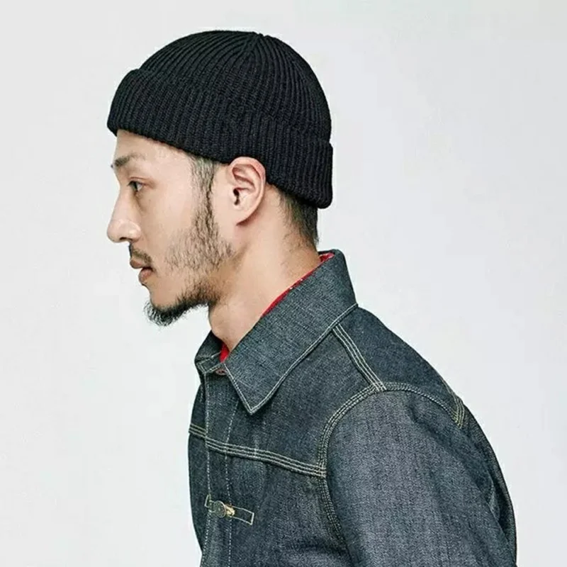 

Top Level Beanie Knit Ski Cap Hip Hop Cuffed Blank Color Mens Women Winter Warm Unisex Running Cap Cotton Hat