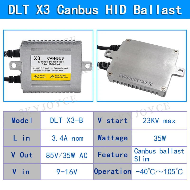 SKYJOYCE 12 в 35 Вт DLT Canbus HID балласт освещения оригинальный X3 Балласт реактор для