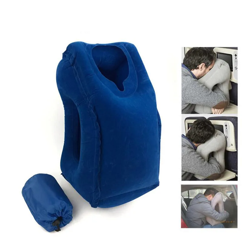 2017 hot sale Multi-function Inflatable Woollip travel outdoor pillow Inflatable Travel on Airplane outdoor Pillow Cushion mat  (9)