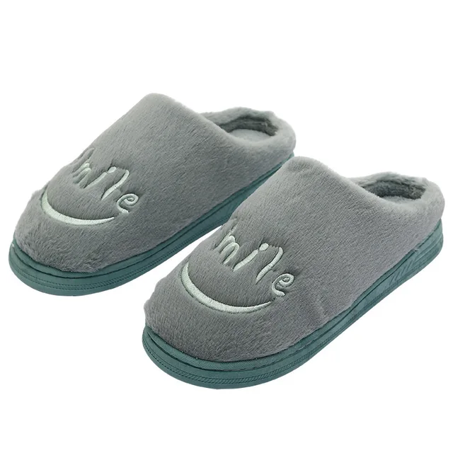 women smile cartoon slippers lovers warm woman slippers lady plush