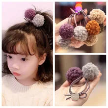 1 шт галстук волосы резинкой не повредит волос веревки голову украшения для взрослых Цвет соответствующие волосы мяч аксессуары для волос G0503