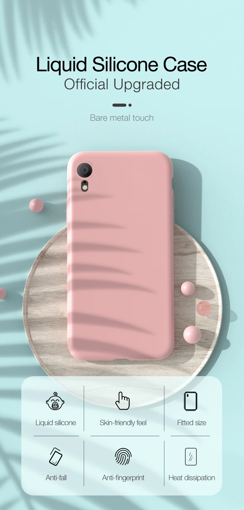 liquid silicone  case For iphone Xr x xs max 7 8 (1)