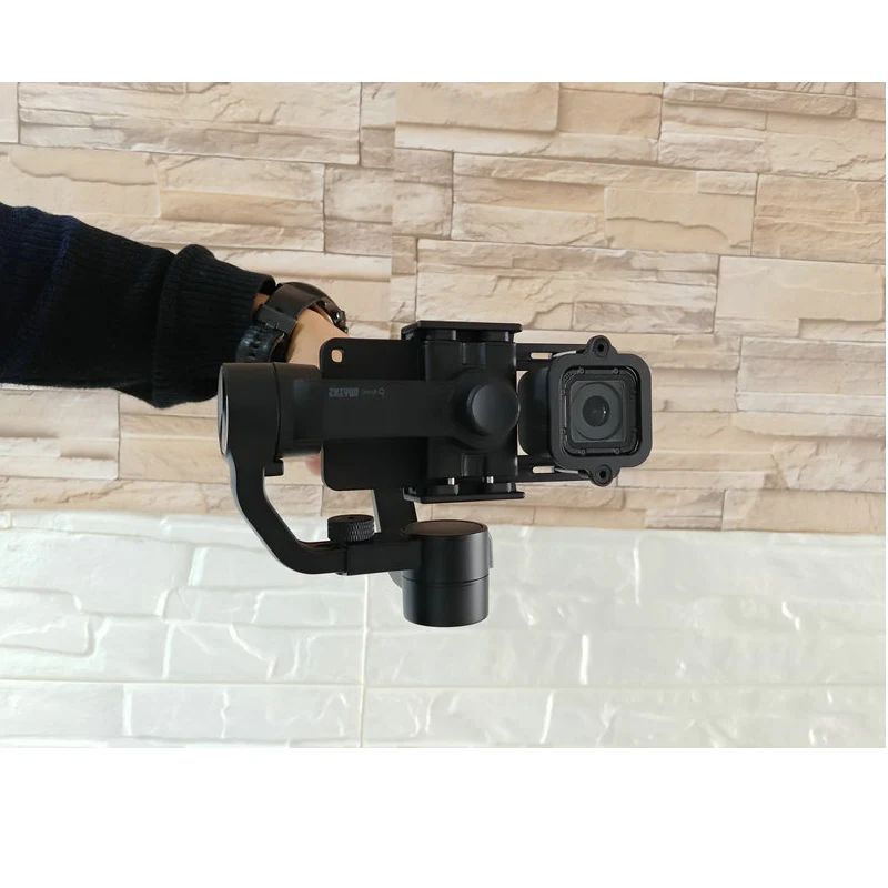Для Gopro Hero 4 5 session Экшн-камера адаптер зажим Монтажная пластина для DJI OSMO Mobile 1 2 Zhiyun Smooth Q детали ручного карданного стабилизатора