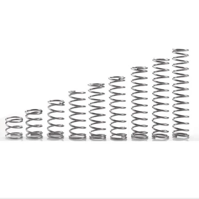 10pcs Dia 1mm OD 10mm Length 10 50mm stainless steel compression spring