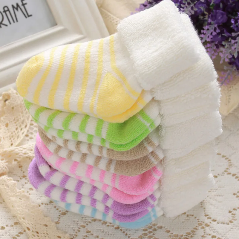 

HOT 3Pairs Baby Boy Warm Cotton Socks For 0-24months Baby Girl Socks New Socks Infant Sock YS-ER5632