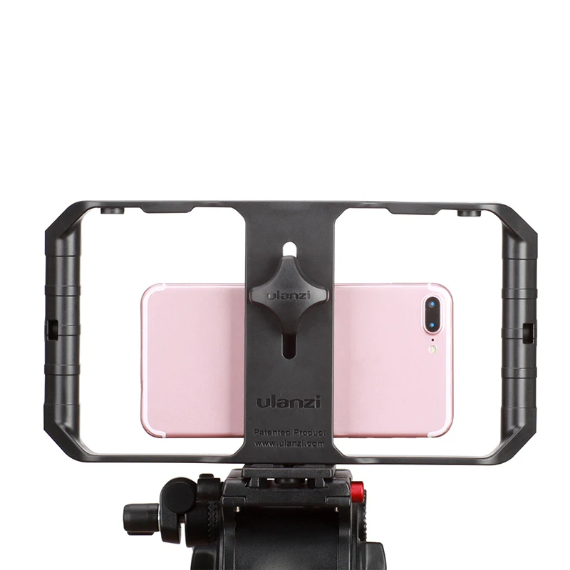 U-Rig Pro Smartphone Video Rig w 3 Shoe Mounts Filmmaking Case Handheld Stabilizer Grip with 2 x Fill Led Light
