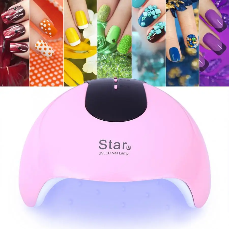 Ногтевые лампы 24 Вт профессиональный маникюр Дизайн ногтей Гель-лак быстрое сушильное устройство ногти со светодиодной подсветкой Лампы