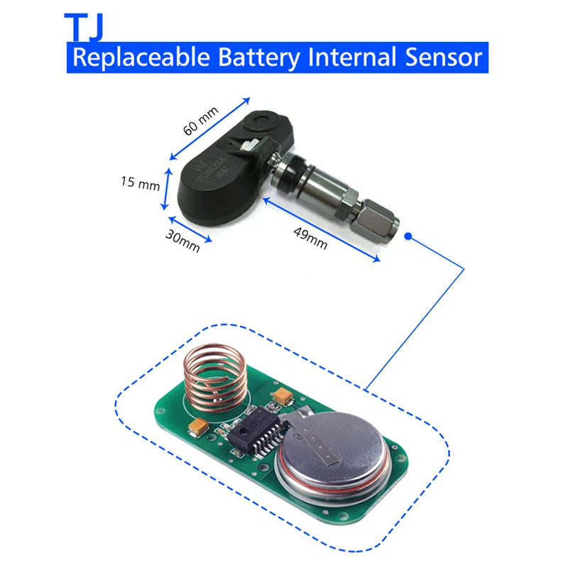 Умный автомобильный TPMS датчик контроля давления в шинах для автоматического устройства сигнализации давления Trye и частоты передачи 433,92 МГц