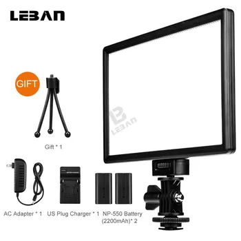 

VILTROX L116T 3300K-5600K LED Video Light , LCD display screen+2x Battery+Charger for Camera Camcorder Photography Lighting