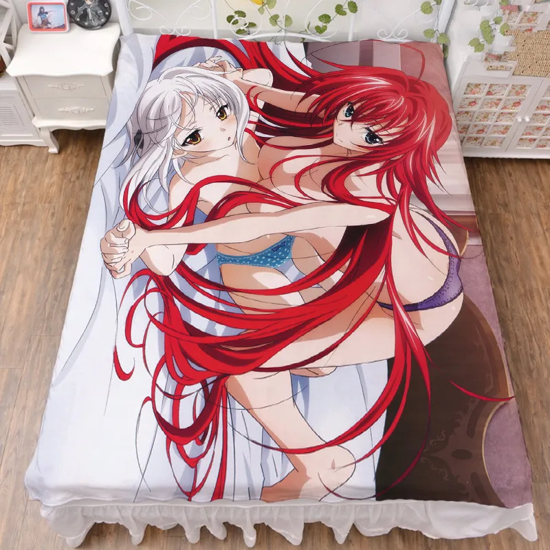 Аниме старшая школа DxD персонаж сексуальная девушка Rias Gremory Toujou Koneko постельное белье из молочного волокна и фланелевое одеяло летнее одеяло 150x200
