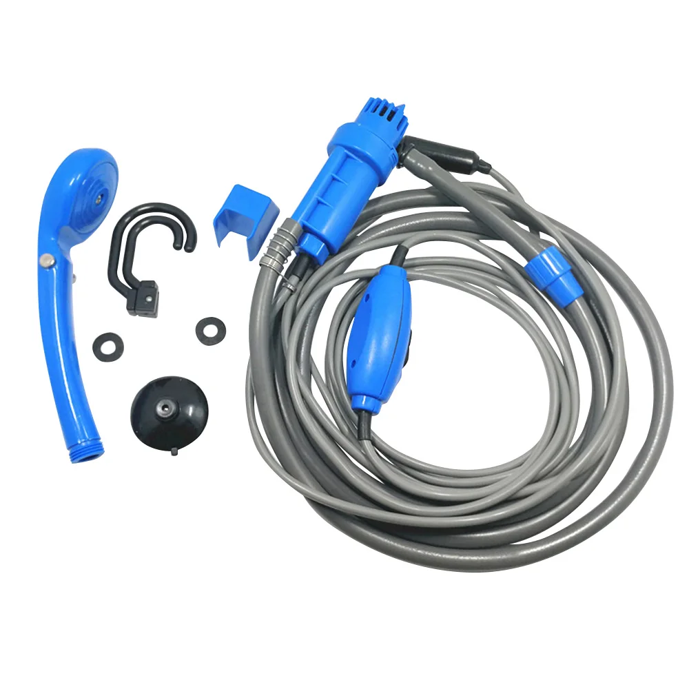 

12V Electric Car Washer Plug Outdoor Camper Caravan Van Portable Camping Travel Shower Universal