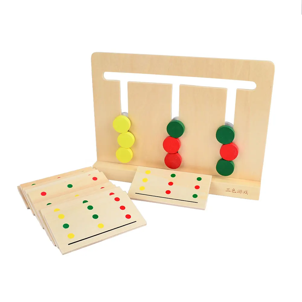 

Three Color Slide Puzzle Strategy Problem Solving Logic Thinking Board Game