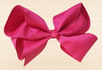 

Solid Boutique Grosgrain Ribbon Girl Bow Elastic Hair Tie Clip Hair Band Bow DIY Hair Accessories Best Gift