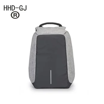 

HHD-GJ New Fashion Men Backpack USB Charge Interface Laptop Knapsack Travel Business School Bags USB Multifunctional Backpack