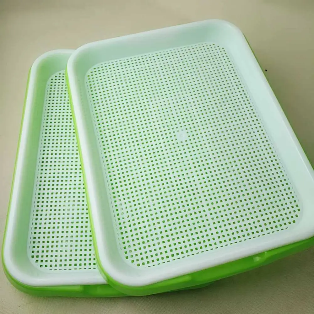 2 pcs Nursery Trays Прочный гидропоники корзина питомник лоток семян питомников горшок Цветочный ЗАВОД прорастание семян лоток расти поле посева овощных Дело лоток - Цвет: 2 pcs Nursery Trays