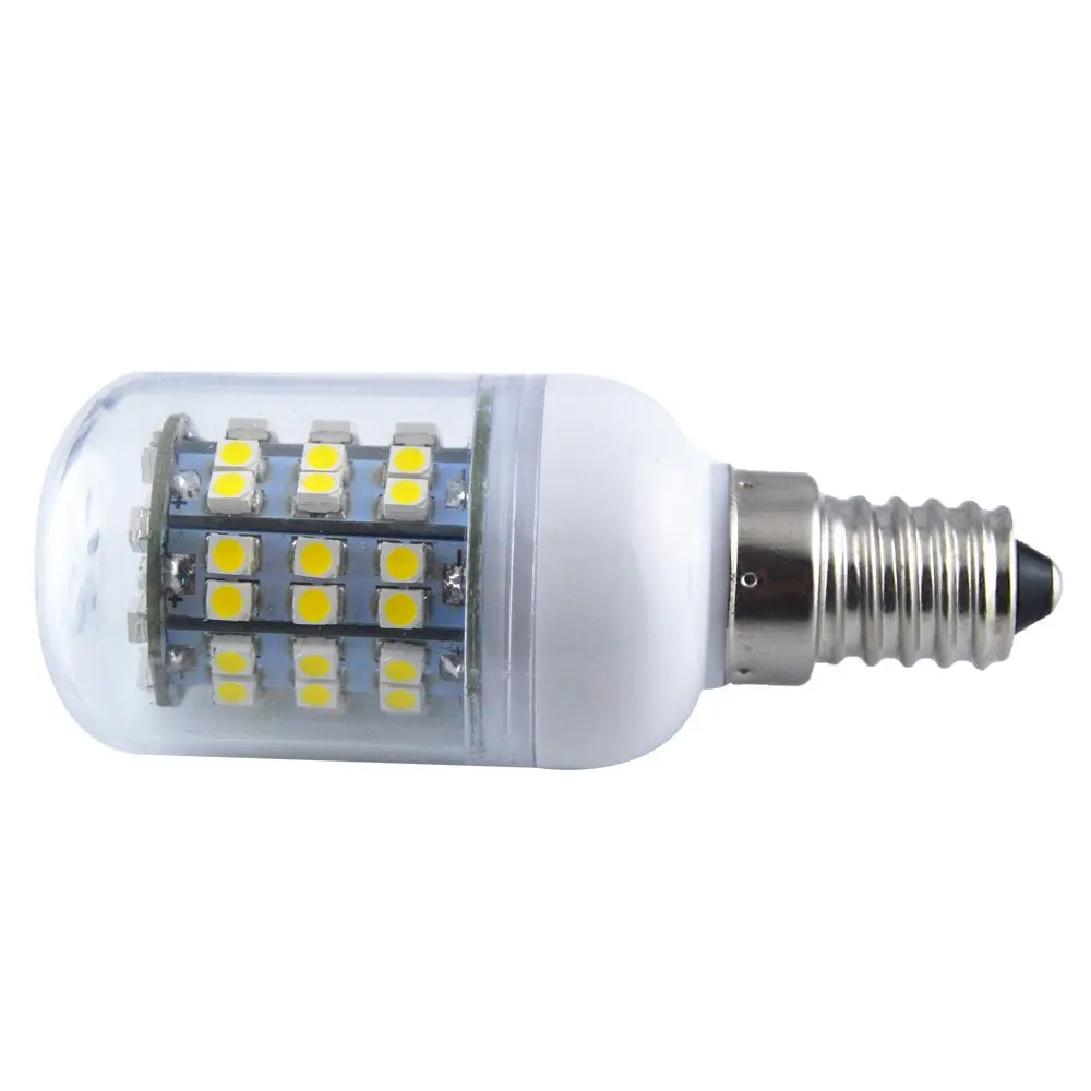 FDDT-Универсальный энергосберегающий E14 60 SMD 3528 Светодиодный 450LM кукурузный свет лампы 3000-3500K эквивалент галогенные 50 Вт теплый белый