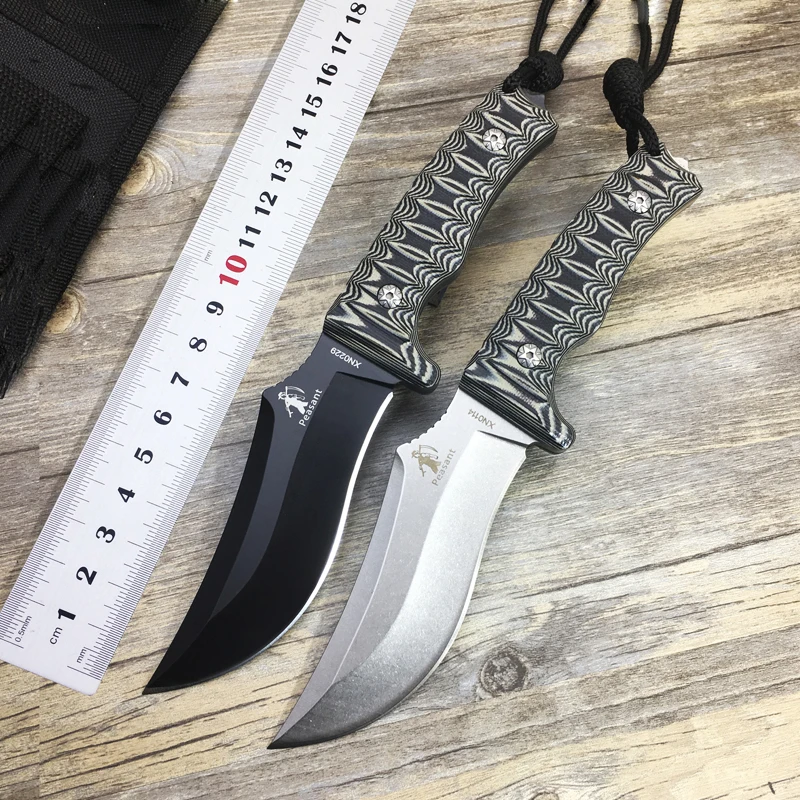 New Full Tang 7Cr17Mov Tactical Survival Knife, Outdoor Fixed Blade