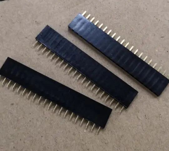 

100pcs 1x20 20PIN Single Row Straight Female Pin Header Connector 2.54MM 1*20P 20PINS IC