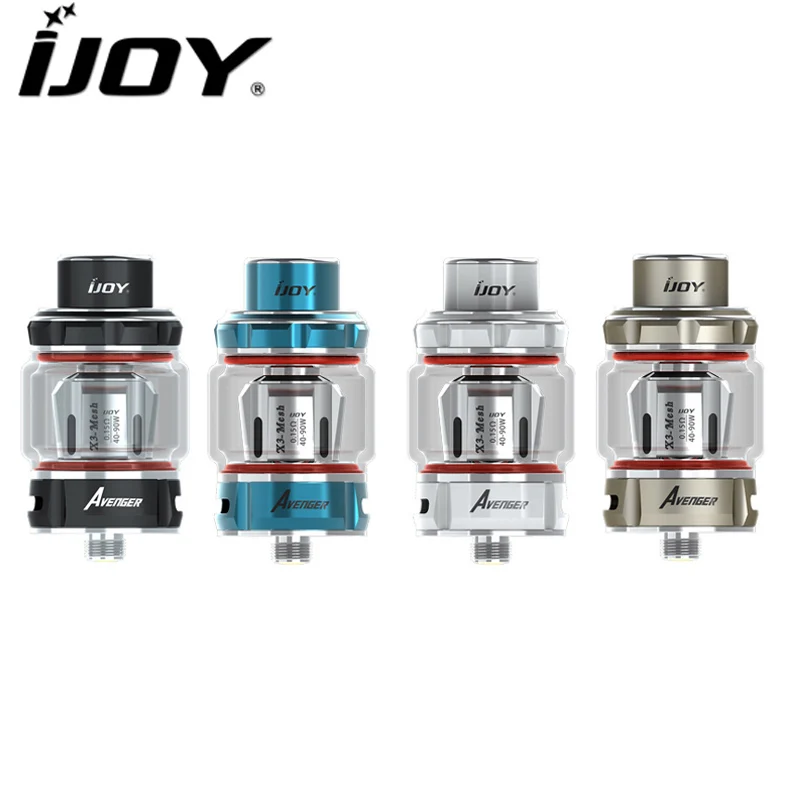 Оригинал IJOY Мститель бак subohm 3,2 мл/4,7 мл распылитель с X3-C1S X3-Mesh катушки подходят электронных сигарет Avenger 270 коробка