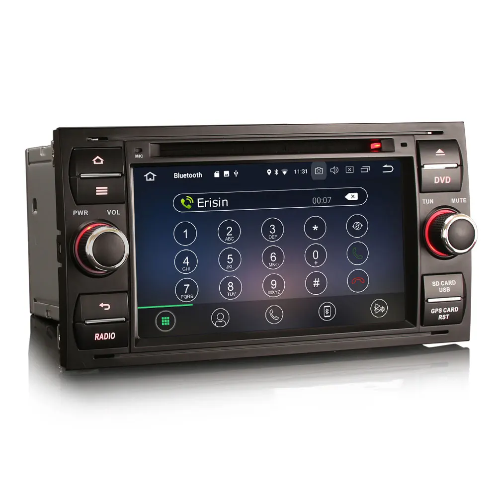 Clearance 7" Android 9.0 OS Car DVD Multimedia GPS Radio for Ford Fiesta 2005-2008 & Galaxy 2005-2007 & Kuga 2008-2011 & Focus 2005-2007 5