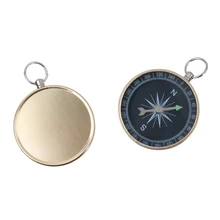 Pack Of 2 Camping Hiking Aluminium Alloy Outdoor Keychains Metal Compass Lightweight