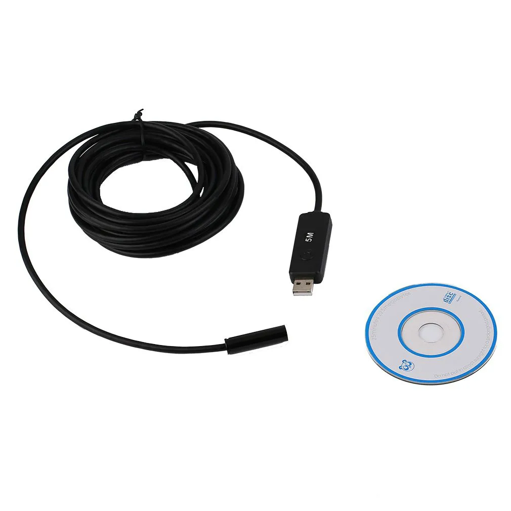 

Mini 5M Endoscope Camera 4 LED 10mm USB Waterproof Soft Cable Inspection Endoscope Borescope Snake Inspection Video Camera