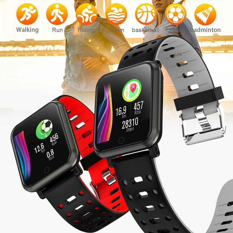 Smart Watch Men Women Blood Pressure Waterproof Music Control Smartwatch Fitness Tracker Watches Wearable Device For Android IOS