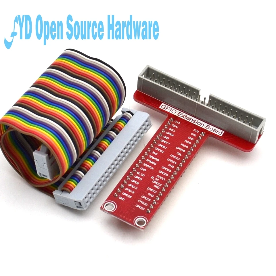 Raspberry Pi B+ suit Special parts T type GPIO expansion board + 40P cable + Breadboard