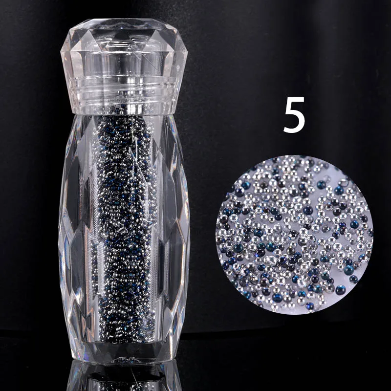1 бутылка Градиент красочный кристалл гравий песочные бусины микро Стразы дизайн ногтей стекло икра бусины 3D украшения для ногтей
