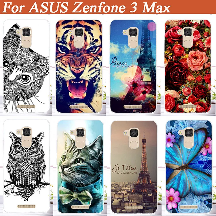 Чехол для Asus Zenfone 3 Max Жесткий из поликарбоната сделай сам с УФ-рисунком цветной