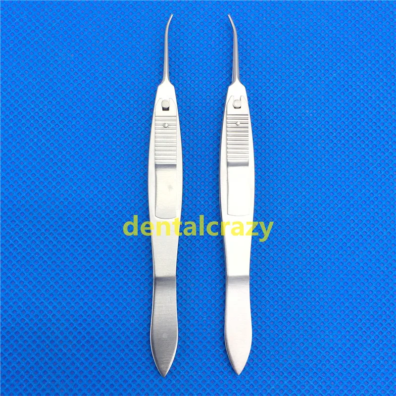 Pinças de Fixação em Linha 0.5mm com Bloqueio Stern-castroviejo Oftálmica Instrumentos Cirúrgicos Reta - Esquerda Direita 1x2 Dentes 1 Pcs 9 Cheap Instrumentos p pálpebra