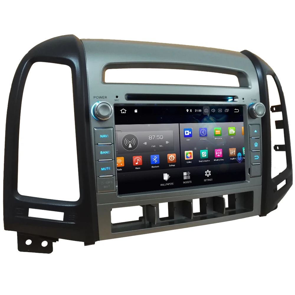 Clearance KLYDE Android 8 Octa Core PX5 4GB+32GB Car DVD Multimedia Player Radio For Hyundai SANTA FE 4 Hole 2006 2007 2008 2009 2010 2011 3