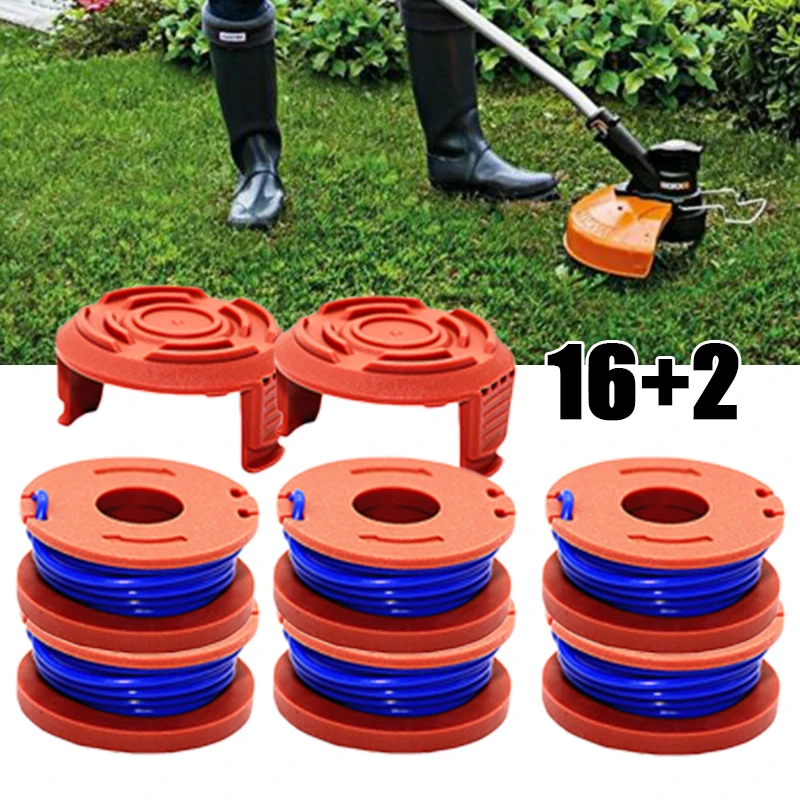 

Replacement TRIMMER LINE String Spools+Covers for WORX WG150/WG160 Lawn Mower