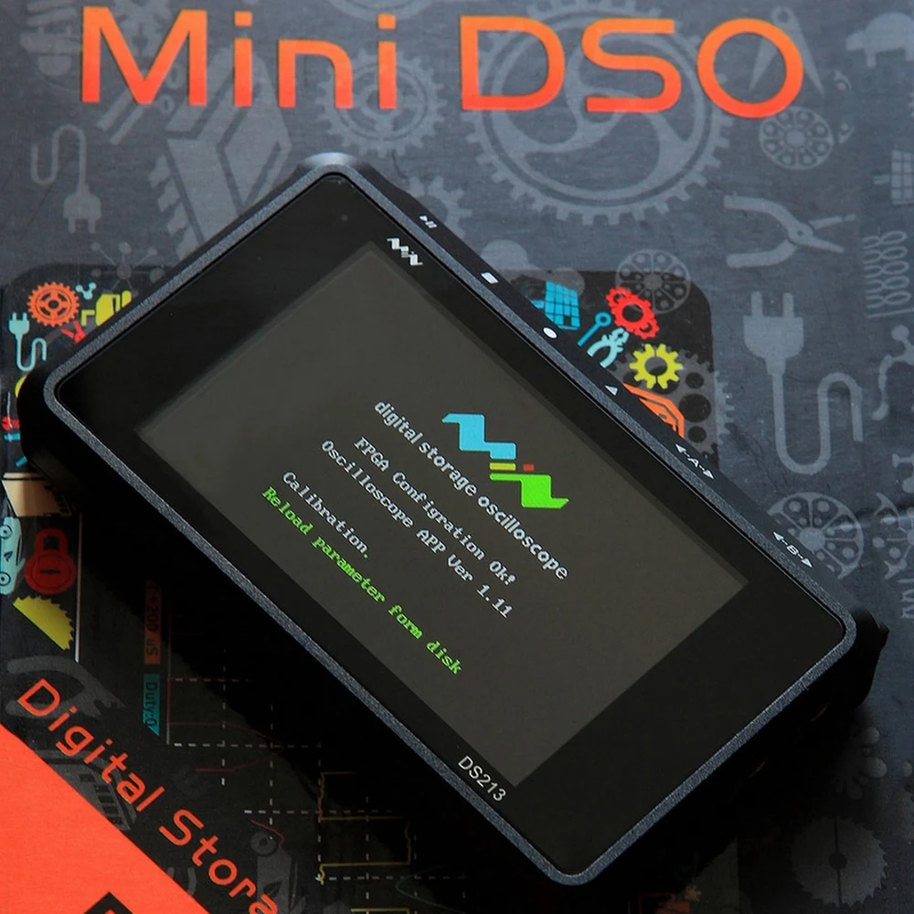 

DS213 Digital Oscilloscope kit 4 Channel DSO213 Sampling Rate MCX 100MSa/S 3 inch Colorful Screen Storage Oscilloscope Set