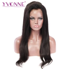 YVONNE 13x4 Straight Human Hair Lace Front Wigs For Women Virgin Brazilian Wigs With Natural Color