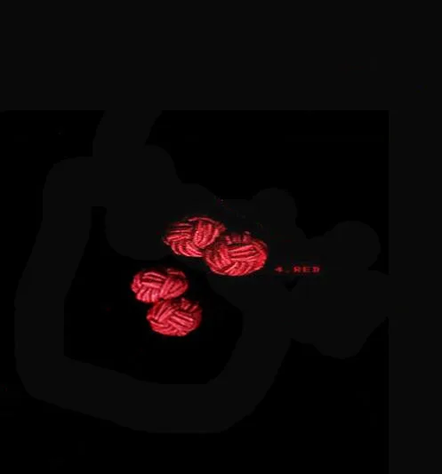 Mdiger запонки Шелковый узелок высококлассные мужские классические двойная веревка в форме шара Узел запонки ручной работы шелковые Узлы запонки для мужчин - Окраска металла: 4