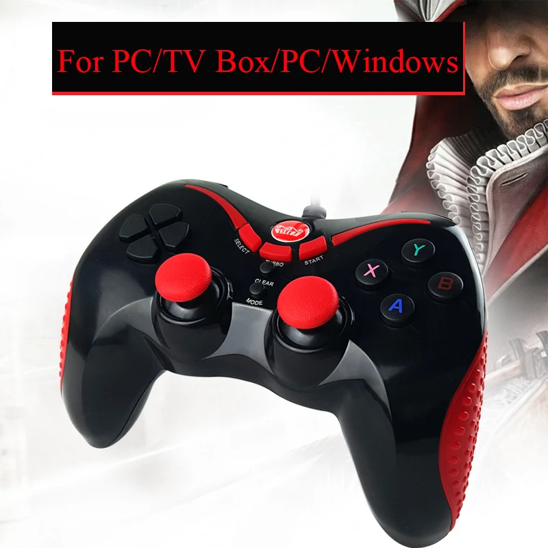 

USB Wired Controller Dzhostik Controle For Xbox 360 Gamepad For TV Box PC Windows 7/8/9/10 Joystick Triggers For Cellular Phone