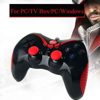 

USB Wired Controller Dzhostik Controle For Xbox 360 Gamepad For TV Box PC Windows 7/8/9/10 Joystick Triggers For Cellular Phone