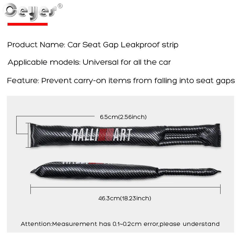 Car Seat Gap Leakproof strip for Mitsubishi RALLIART (3)