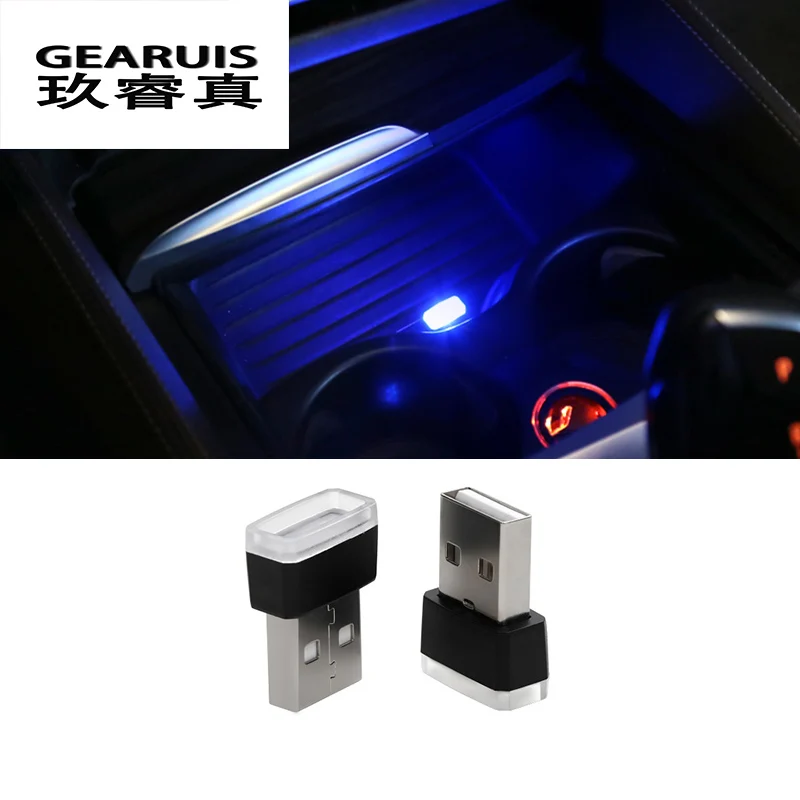 Автомобильный Стайлинг подстаканник коробка для хранения свет USB декоративный BMW