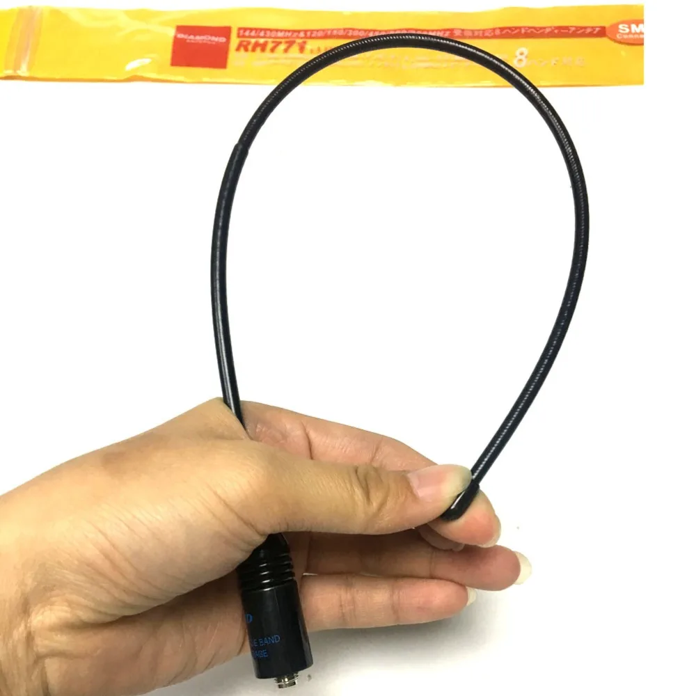 5PCS Diamond RH771 Antenna SMA-Female Dual Band RH-771 For TK-3107 BAOFENG UV-5R UV-5RE Plus UV-B5 UV-B6 KG-UVD1P PX777 Radios (6) - 