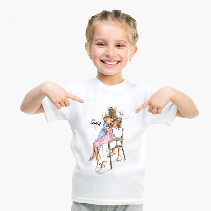 Loozykit/женская футболка; Одинаковая одежда для женщин; костюм для девочек; Летняя коллекция года; Новые Топы с короткими рукавами для мальчиков