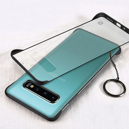 

For Samsung Galaxy S10 Plus Case Hard Matte Transparent Slim With Ring Protective Back Cover case for samsung s10 s10plus shell