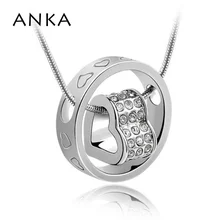 ANKA Горячая воротники женские воротники новейшие ювелирные изделия оптом сердце в кулон ожерелье с австрийскими кристаллами#81387