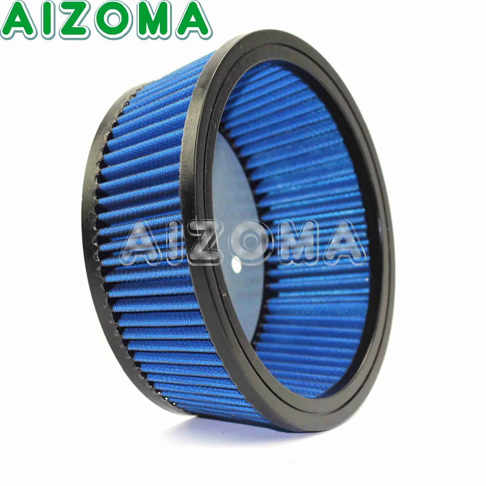 

Motorcycles Air Filter Element 1pcs Blue Air Cleaner For Harley 883XL 1200XL Dyna Softail Touring 1999-2018