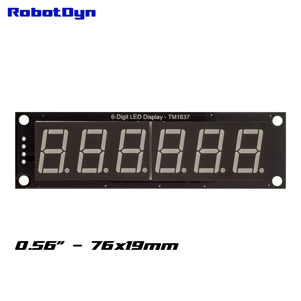 Details about 0.56" 7-Segment 6-Digit LED Digital Display TM1637 Tube Module Yellow/Green/Blue Details about 0.56" 7-Segment 6-Digit LED Digital Display TM1637 Tube Module Yellow/Green/Blue